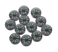 Homoyoyo 12pcs Lightweight 20mm Plastic Compass Set for Outdoor Hiking and Camping, Accurate Direction Guide Survival Accessories and Emergency Kits