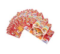 Homoyoyo 12pcs Lion Awakening Red Packet Chinese Envelopes for Happy Year Money Holder Lucky Money Pockets Spring Festival Packets Chinese Year Envelope