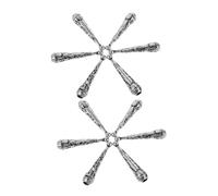 Homoyoyo 12pcs Metal Bolo Tie Cord End Caps with Vintage Western Scroll Design Decorative Replacement Cord Ends for DIY Necklace Craft Retro Jewelry Making Accessories
