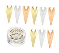 Homoyoyo 12Pcs Mixed Metal Book Darts Brass Page Markers for Students Teachers Writers Book Lovers Document Organizers Mini Creative Index Clips Gift