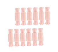 Homoyoyo 12Pcs Pink Lip Gloss Subpackaging Tube DIY Lip Color Container Portable and Lightweight Transparent Body for Easy Volume Check Chic Gradient Design