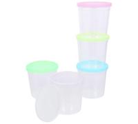 Homoyoyo 12pcs Plastic Betta Cups with Multi-purpose Design for Fish Farming and Flower Arrangement, Sturdy Assorted Colour Cups Suitable as Random Color
