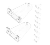 Homoyoyo 12pcs Plastic Blind Hold Down Brackets 1-Inch Window Blind Replacement Parts for Mini Horizontal Shades Vertical Valance Clips Suitable for Home RV and Door Use