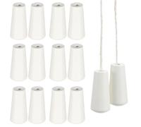 Homoyoyo 12pcs Pulls Cord Drop, Wooden Window Blind Cord Pulls White Blind Tassels Cord Drops Pull Ends, 8Z1005C6VW51RMB