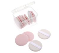 Homoyoyo 12pcs round Makeup Sponge Puff for Concealer and Foundation, Hydrophilic Non-latex Material, Skin Friendly and Washable, with Ribbon Strap for Wet and Dry Use, and Babies