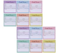 Homoyoyo 12pcs Self-adhesive Book Review Notepad for Readers, Multi-paper Removable Notes with Clean Removal, for Book Clubs and Novel Reading, Portable Reading Accessory Supplies