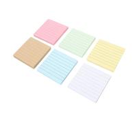 Homoyoyo 12pcs Self-adhesive Notepads with Smooth Writing Paper, 80 Sheets Memo Pads for Students, Simple and Lovely Style for School and Office Notes