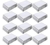 Homoyoyo 12pcs Silver Reflective Polyester Film Sheets for Plant Growth Winter Insulation Garden Greenhouse Covering Foil Emergency Survival Blanket Outdoor Gardening Supply