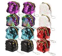Homoyoyo 12pcs Square Coin Bag Mini Bags for Jewelry Candy Watches Earphones Toiletry for Men Women