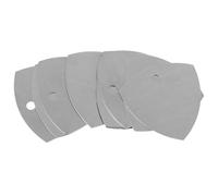 Homoyoyo 12pcs Stainless Steel Guitar Finger Protectors Picks with Smooth Surface for Easy Play Professional Simple Style Guitar Practice Tools