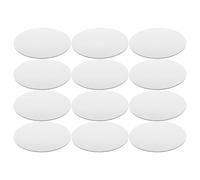 Homoyoyo 12pcs Sublimation Mouse Pad round 8x8 Inches 2mm Thick Non-slip Rubber Base White Mouse Pad for DIY Heat Transfer Printing Suitable for Gaming and Creative Projects