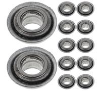 Homoyoyo 12Pcs Universal Steel Wheelchair Front Fork Caster Bearings, Smooth Rolling Replacement Bearings for Mobility Scooter and Transport Chair Accessories