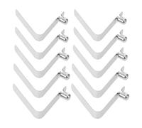 Homoyoyo 12pcs V Shape Snap Clip for Tent Pole Made of Manganese Steel Reliable Fixation and Lightweight Construction, Suitable for Kayak Equipment and Backpacking, Quick Assembly and High