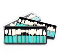 Homoyoyo 12pcs Wool Manicure Grinding Heads Bit Set with Abrasive and Protective Features, and Square Shapes for Nail Polishing and Buffing Tool Kit