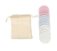 Homoyoyo 13pcs Bamboo Fiber Makeup Remover Pads Double Layer Cleansing Pads for Skin Care Reusable Facial Cleaning for Daily Makeup Removal and Gentle Skin