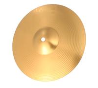 Homoyoyo 14-inch Hi Hat Cymbal Metal Drum Part Percussion Accessory for Drum Set with Hi-hat Clutch Suitable for Adult Players and Live Performance