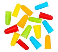 Homoyoyo 15 Pcs Silicone Finger Protectors with Elastic Finger Covers for Sewing Crafts Ironing Needlework Heat Resistant Thimbles Colors for Manual Work