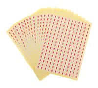 Homoyoyo 15 Sheets Arrow Sticker Arrow Label Tags Red Coated Paper Adhesive Easy to Peel Off Versatile Application for Warehouses and Offices