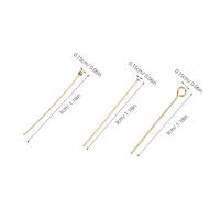 Homoyoyo 150pcs Jewelry Making Eye Pins Set with Head and T Shape Pins Stainless Steel Craft Needles for DIY Earrings Necklaces Bracelets Pendants Precision Engineered Threading Needles for