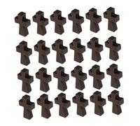 Homoyoyo 150pcs Small Wooden Crosses DIY Crucifix Charms for Jewelry Making Classic Religious Wood Pendants for Bracelets Necklaces Keychains Multipurpose Crafting Supplies