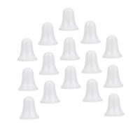 Homoyoyo 15Pcs Christmas Bell Hanging Ornaments Solid Foam Bells DIY Xmas Tree Decorations White Pendant for Home Office Holiday Party