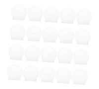 Homoyoyo 15pcs Clam Shell Cd Dvd Cases Single Disc Thickened Storage Boxes Portable Disc Holder Suitable for Home and Travel