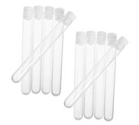 Homoyoyo 15pcs Clear Plastic Test Tubes Makeup Brush Holder Portable Eyelash Wand Containers Empty Tubes with Caps for Travel Eyebrow and Mascara Brush Storage