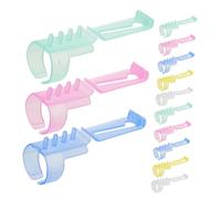 Homoyoyo 15pcs Crochet Tension Rings Versatile Plastic Yarn Guide Holders for Knitting Sewing Durable Braided Rings for DIY Crafts and Projects