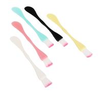 Homoyoyo 15pcs Double-head Mask Brush Facial Mask Stir Stick Plastic Brush Skincare Random Color
