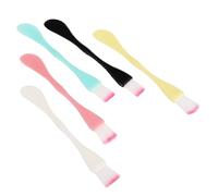 Homoyoyo 15pcs Double Head Mask Brush Plastic Portable Brush Mask Stir Stick Tool Random Color