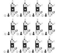 Homoyoyo 15pcs Four-position Speaker Terminal Block Connector with Push Release Clamp and Screws Nuts, Metal and Plastic Construction for Stable Connection and Enhanced Audio Experience