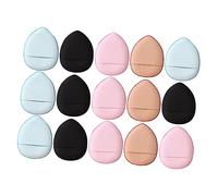 Homoyoyo 15Pcs Mini Finger Makeup Comfortable Facial Foundation Sponges for Wet and Dry Use Practical Small Cosmetic Pads for Loose Powder Application