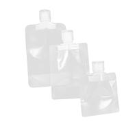 Homoyoyo 15Pcs Refillable Travel Squeeze Pouches for Toiletries Leak Shower Gel Lotion Containers for Skincare the Go Each
