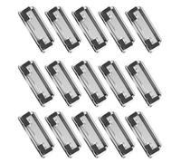 Homoyoyo 15pcs Spring-Loaded File Folder Clip Clipboard Metal Clips 2.75x1.18x0.20in Strong Elasticity Not Easy to Deform Solid and Thicken Metal for Hospital Store Or Display Art Pieces