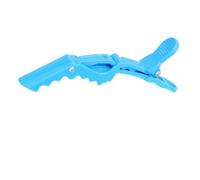 Homoyoyo 15pcs Sturdy Blue Plastic Hairdressing Clips for Home DIY and Hairdressing Salon, Easy to Open Partition Hair Clips with Simple Design and Light Weight for Gentle Hair Styling