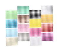 Homoyoyo 16 Sheets Self Adhesive Round Dot Stickers Color Coding Labels for Office Classroom and Decoration Easy Peel Circle Stickers for Inventory Management and Crafts