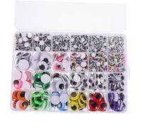 Homoyoyo 1680 Pcs Multi Colored Googly Eyes Self Adhesive for Crafts Stick Wiggle Eyes in Various for DIY Art Projects School Teaching Doll Making Peel and Stick Convenience