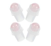 Homoyoyo 16Mm Rose Quartz Roller Balls 4Pcs Replacement Inserts for 10Ml Essential Oil Bottles Secure Seal for Aromatherapy and Oil Diffusers