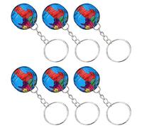 Homoyoyo 16pcs Globe Keychains Earth Planet Key for Boys and Girls Students Educational Back to School End of Year Celebrations