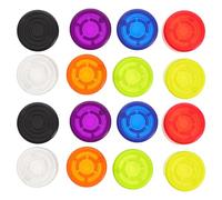 Homoyoyo 16pcs Guitar Effects Pedal Footswitch Caps with High Sensitivity and Wear Resistance Abs Material, Unique Appearance for Creative Sessions and Live Performances, Multi-effects