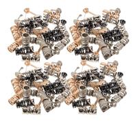 Homoyoyo 16pcs Metal Cord Locks for Drawstrings Detachable Shoelace End Caps for Hoodies Sports Pants Sweaters Backpacks with Firm Grip Stopper Accessories
