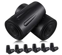 Homoyoyo 16pcs Rubber Walking Stick Tips Durable Protector for Hiking Poles Quick Installation Ergonomic Design Compatible with Walking Sticks for Paved Trails and Sidewalks