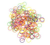 Homoyoyo 170 Pcs Mixed Color Dog Hair Accessories Durable Rubber Bands for Pet Grooming Knots Bows and Braids for Dogs Cats and Other Pets