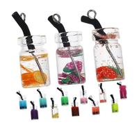 Homoyoyo 18Pcs Cute Drink Cup Charms for Handmade Jewelry DIY Accessories Mixed Fruit and Milk Tea Pendants for Bracelet Necklace Earring Keychain Making Craft Decor for Women