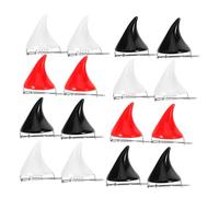 Homoyoyo 18pcs Resin Devil Horn Hair Clips Lightweight Comfortable Halloween Headdress Cosplay Accessories for Women Party Dress Up White Red Black