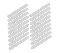Homoyoyo 18pcs Stainless Steel Bracelet Inner Cores for DIY Leather Bracelets Curved Blank Engraving Blanks Durable for Custom Jewelry Making
