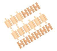 Homoyoyo 18pcs Wooden Train Track Expansion for Durable Wooden Railway Accessories Compatible with Thomas System Enhances Fine Motor Skills and Imaginative Play