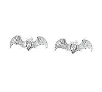 Homoyoyo 1Pair Gothic Bat Earrings for Women Statement Studs for Halloween Parties Unique Jewelry for Teens and Elegant Design for Daily Wear
