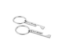 Homoyoyo 1pair Heart Shape Keychain for Couples Creative Bag Pendant Keyrings Special Meaning for and Stylish Keychain Pendants for Everyday Use
