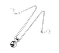 Homoyoyo 1Pair Yin Couple Necklaces Vintage Ethnic Tai Chi Pendant Matching Necklaces for Relationships Unique and Design Accessory for Any Occasion